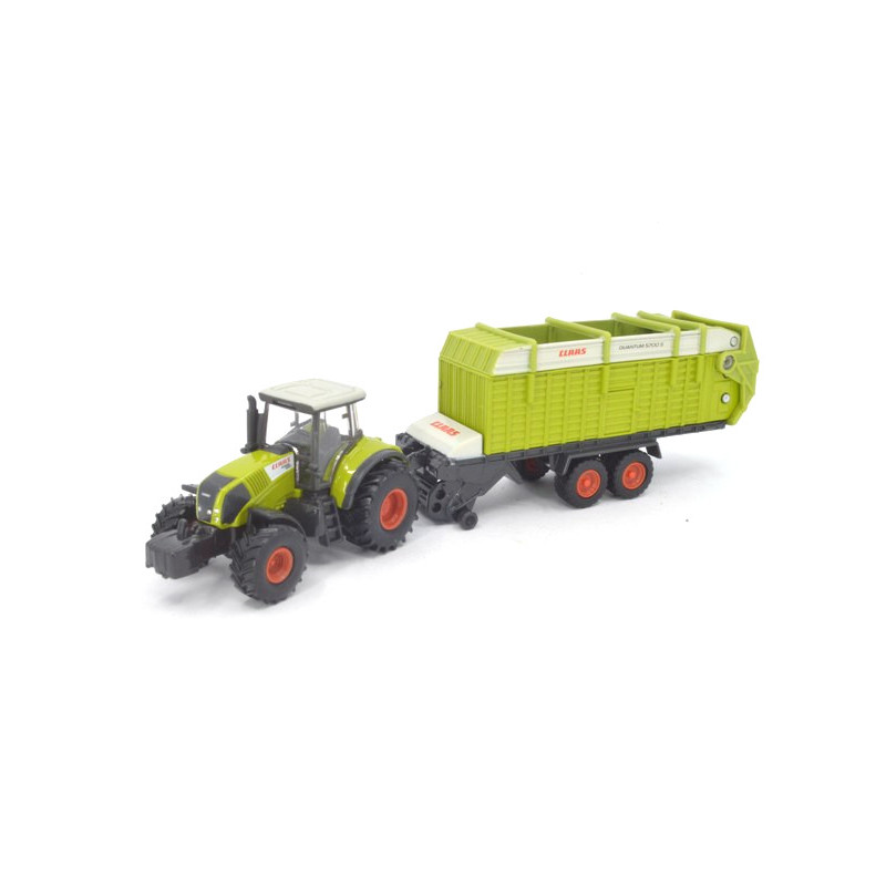 Claas Axion 850 mit Claas Quantum Ladewagen