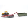 JCB 8250 Fastrac met Fortuna afzetcontainer