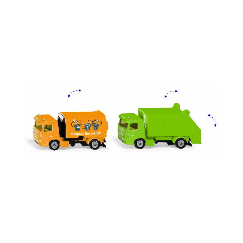 Kommunalset Volvo FM Kehrmaschine und Volvo FM Müllwagen