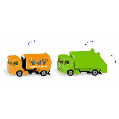 Set gemeentewerken Volvo FM veegwagen en Volvo FM vuilniswagen