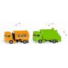 Lot de véhicules municipaux: balayeuse Volvo FM et camion poubelle Volvo FM