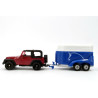 Jeep met paardentrailer