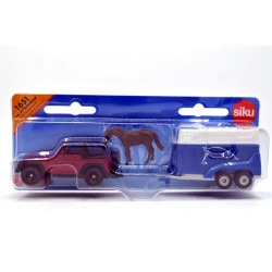 Jeep met paardentrailer