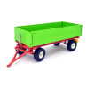Massey Ferguson MF284S tractor met 2-assig aanhanger