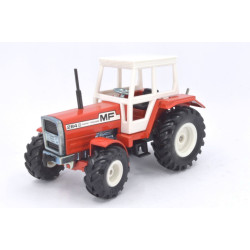 Massey Ferguson MF284S tractor met 2-assig aanhanger