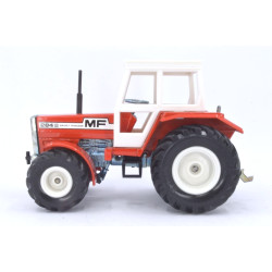 Massey Ferguson MF284S tractor met 2-assig aanhanger