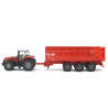 Tracteur Massey Ferguson avec remorque
