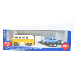 Volkswagen T1 avec remorque et VW Beetle