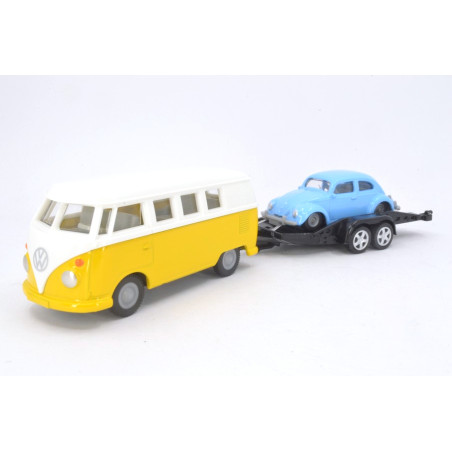 Volkswagen T1 avec remorque et VW Beetle