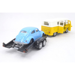 Volkswagen T1 avec remorque et VW Beetle