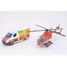 Ambulance Miesen et hélicoptère de traumatologie Eurocopter EC145