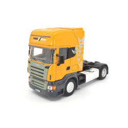 Scania R620 avec remorque surbaissée et chargeuse sur pneus Liebherr 556