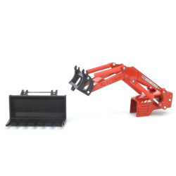 Front loader with hood for Massey Ferguson 5455 tractor