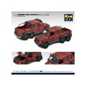 Mercedes Benz G63 AMG 6x6 Flame Camouflage, rouge