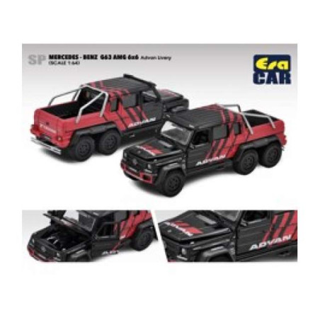 Mercedes Benz G63 AMG 6x6, black/red