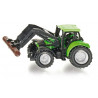 Deutz mit Baumstammgreifer