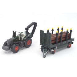 Fendt Tracteur avec remorque forestière