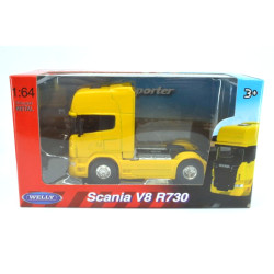 Camion Scania V8 R730, jaune