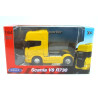 Scania V8 R730 vrachtwagen, geel