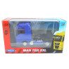 MAN TGX XXL vrachtwagen, blauw