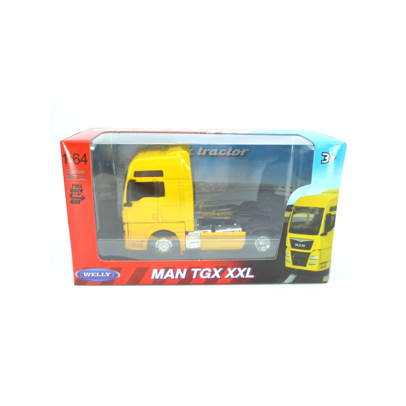 MAN TGX XXL vrachtwagen, geel
