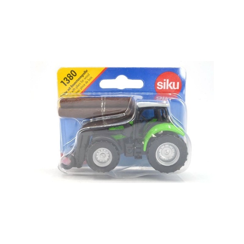 Deutz mit Baumstammgreifer