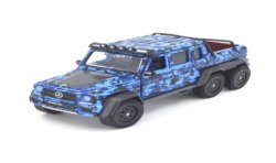 Mercedes-Benz G63 AMG 6x6 flame camouflage, marine blue