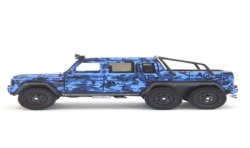 Mercedes-Benz G63 AMG 6x6 flame camouflage, marine blue