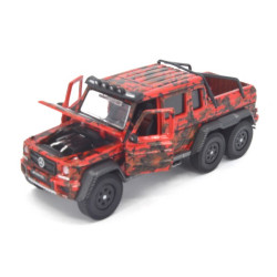 Mercedes Benz G63 AMG 6x6 Flame Camouflage, rouge