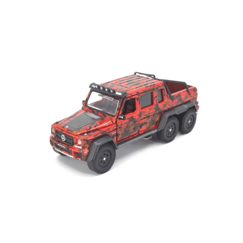 Mercedes Benz G63 AMG 6x6 Flame Camouflage, rouge