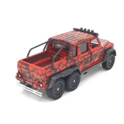 Mercedes Benz G63 AMG 6x6 Flame Camouflage, rouge