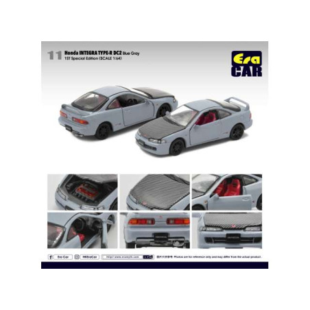 Honda Integra Type-R DC2 1st special edition, blue-grey with carbon fiber hood