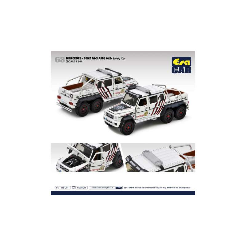 2014 Mercedes Benz G63 AMG 6x6 Safety Car "Team Masters of Speed" Gumball 3000, white/black