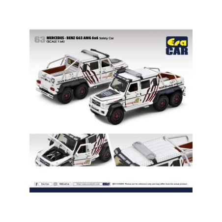 2014 Mercedes Benz G63 AMG 6x6 Safety Car "Team Masters of Speed" Gumball 3000, white/black