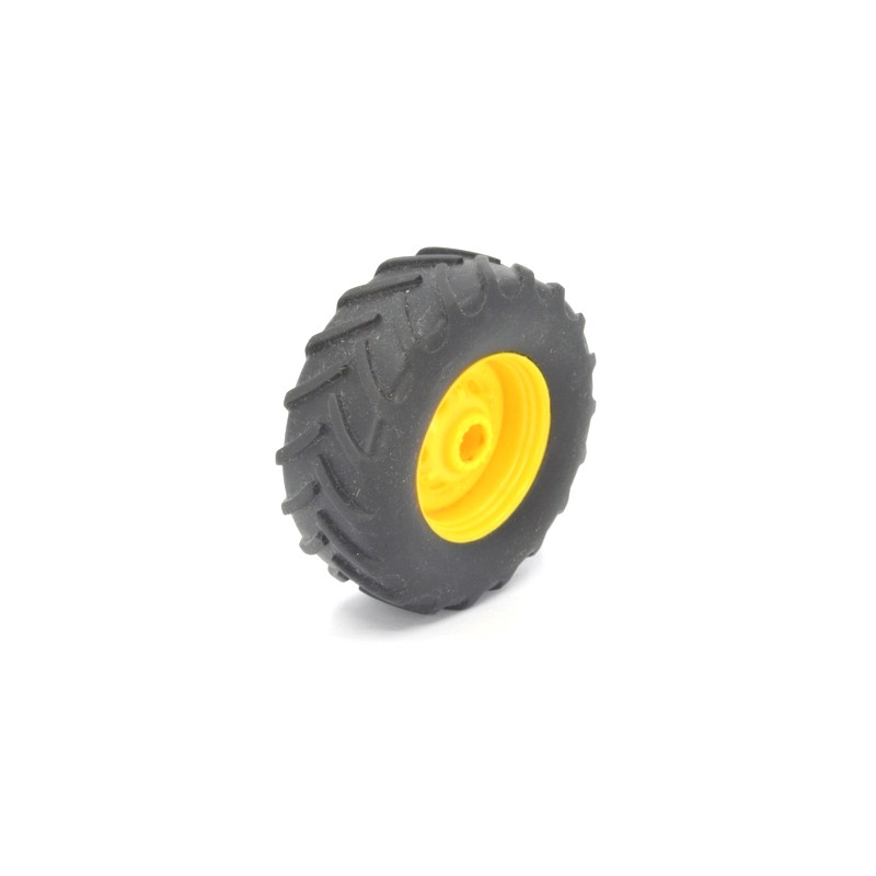 Pneu de tracteur John Deere 1:32 avec jante, gauche