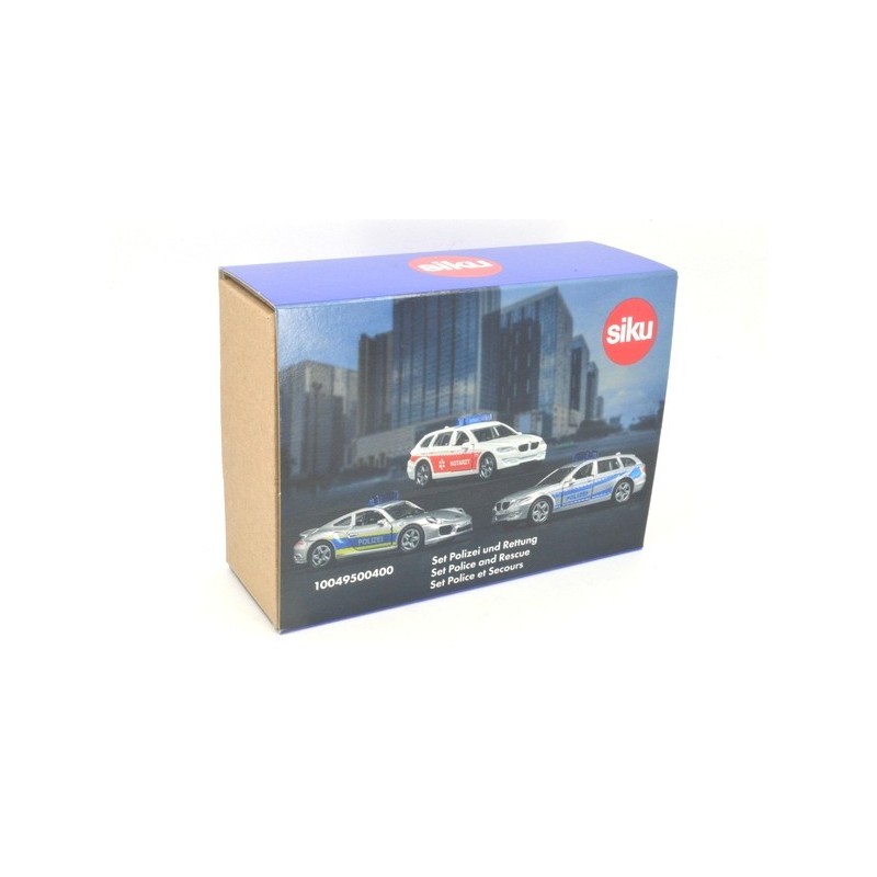 Set de véhicules de police et de secours