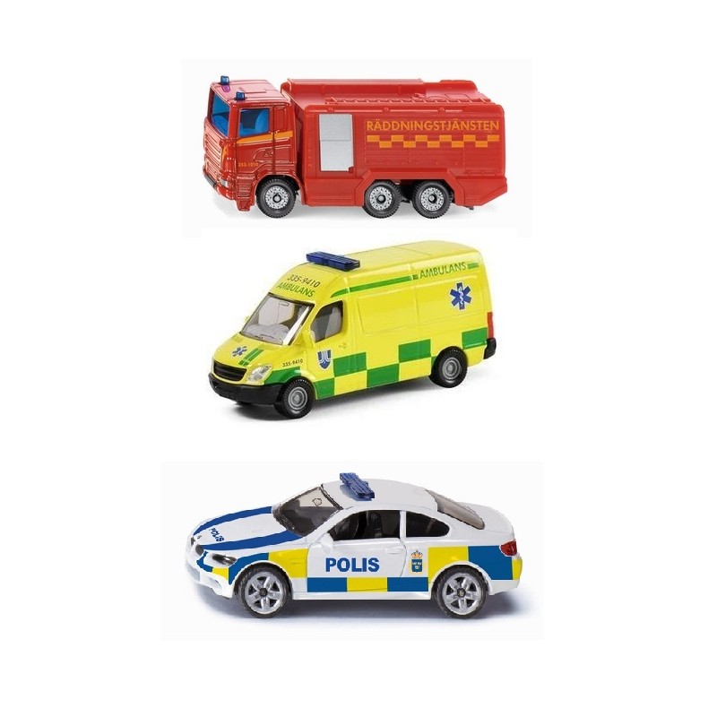 Ensemble de services d'urgence Suède