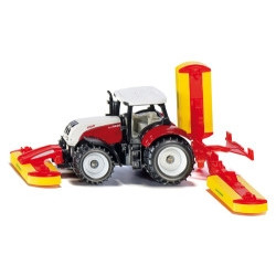 Steyr mit Pöttinger Mähwerkscombination