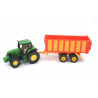 John Deere mit Silageanhänger