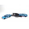 Dodge Charger met autotrailer met Dodge Challenger