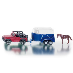 Jeep mit Pferdeanhänger