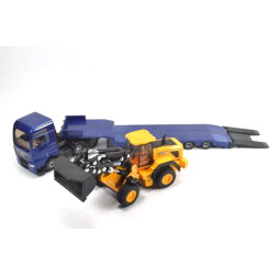 MAN TG-A with low-loader and JCB loader