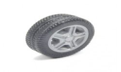 Losse wiel met grijze velg