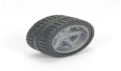 Losse wiel met grijze velg