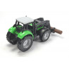 Deutz with front loader and tree