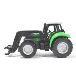 Deutz mit Baumstammgreifer