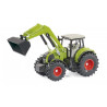 Claas axion 850 with front loader and dolly with tilt semi-trailer