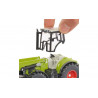Claas axion 850 with front loader and dolly with tilt semi-trailer