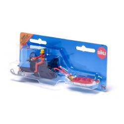 Snowmobil mit Rettungsschlitten
