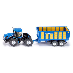 New Holland T9.560 Traktor mit Silagewagen